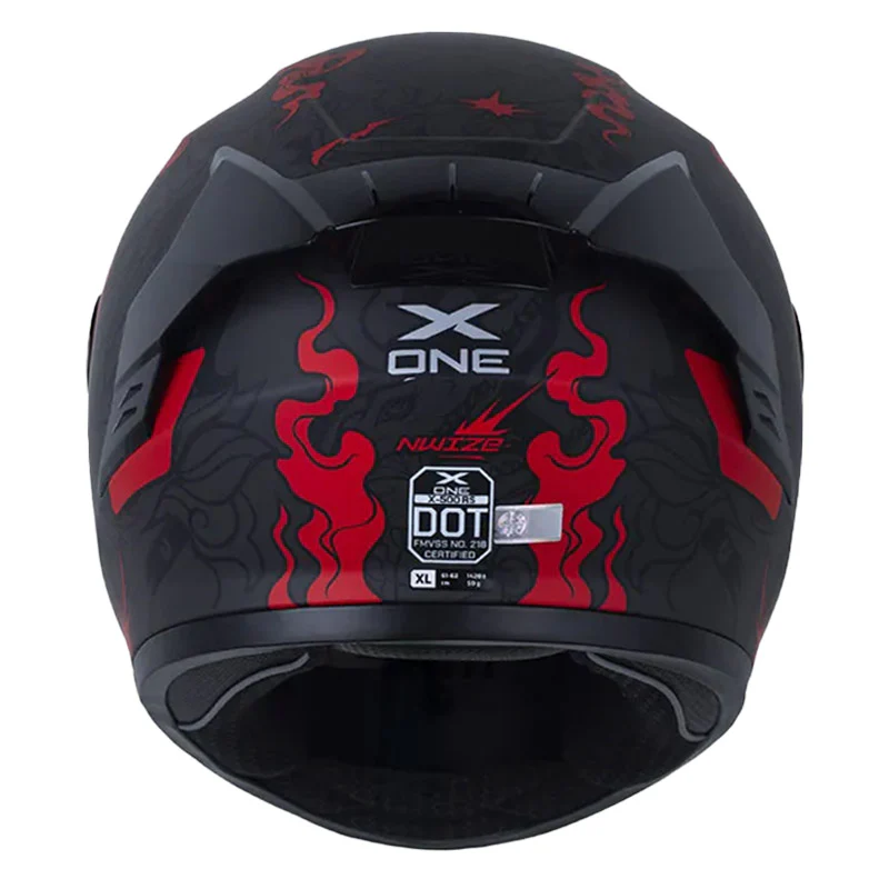 Casco_X_One_X-500_Rs_Nwize_Gris_Oscuro_Rojo_Visor_Iridium_Azul_PRORACERMOTOS3