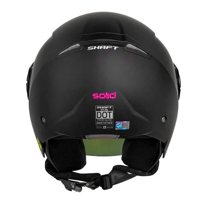 CascoShaft212SolidNegroFucsiaVisorRevoMorado2PRORACERMOTOS